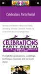Mobile Screenshot of celebrations-partyrental.com
